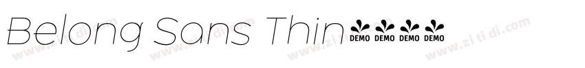 Belong Sans Thin字体转换 Belong Sans Thin字体转换
